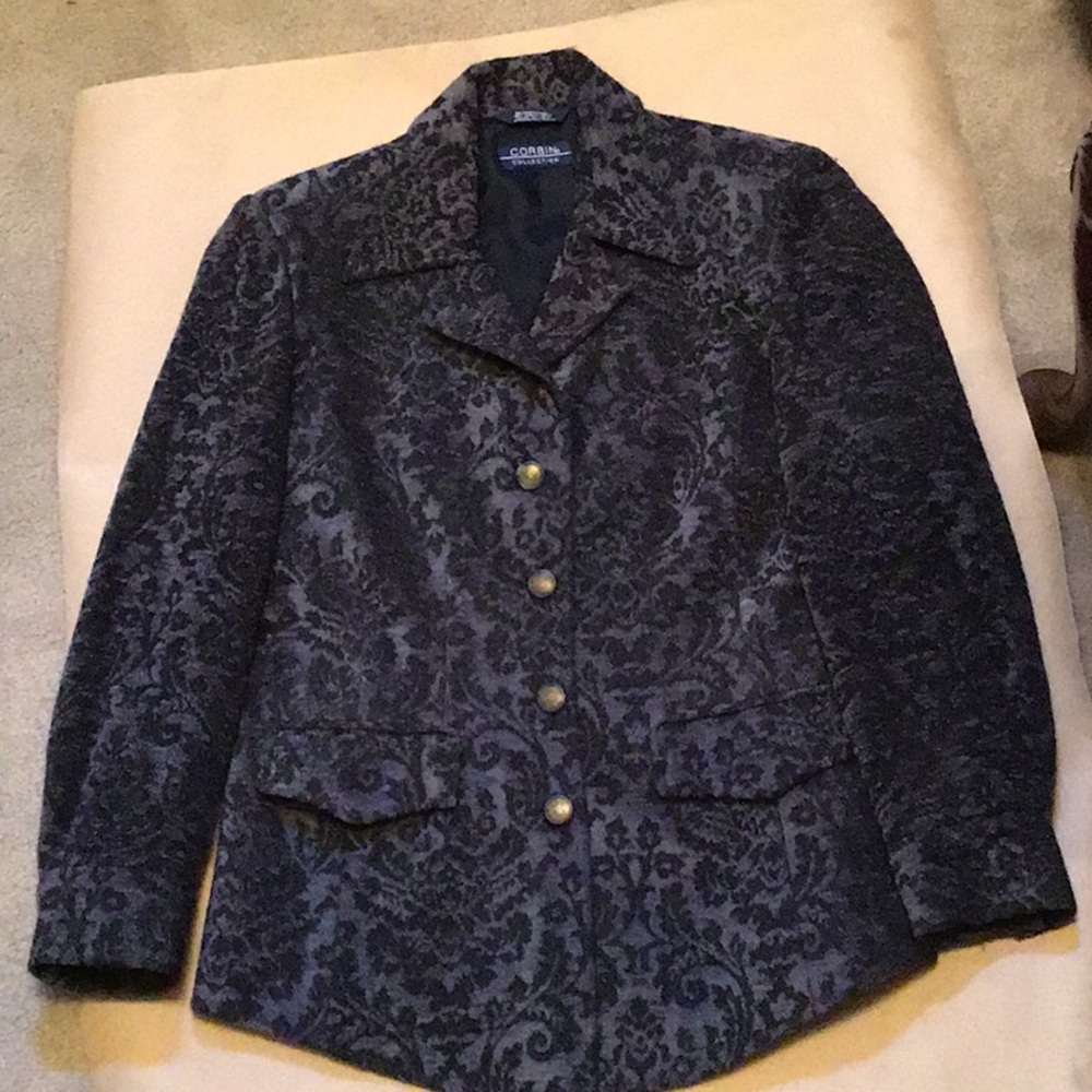 Gray and Black Blazer by Corbin Collection